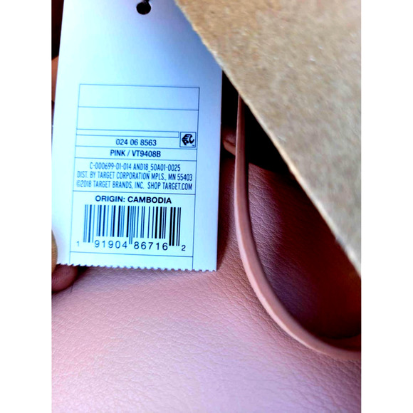 Double Gusset Crossbody or Sling Bag - Peachy Pink 7.5" x 9.75" x 1.5" Free Ship - Picture 3 of 7